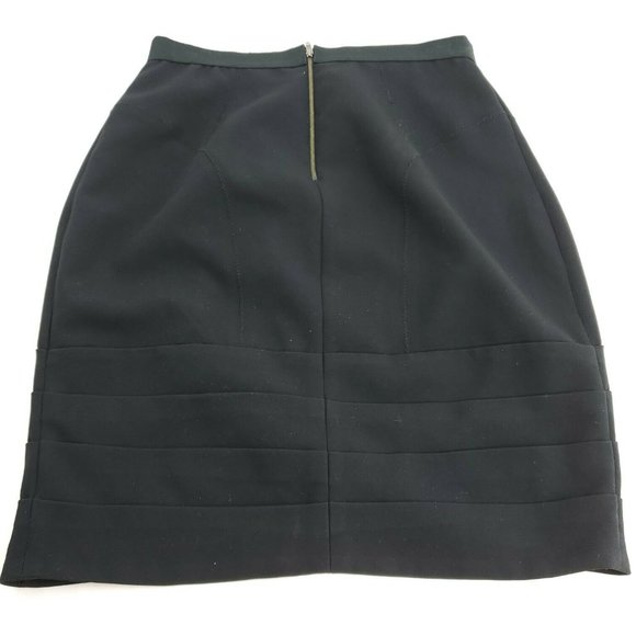 Tracy Reese Womens Black Back Zip Short Wrap Straight And Pencil Skirt Size 6 - Picture 4 of 12